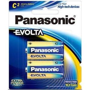 Panasonic: Panasonic Evolta C Alkaline Battery 2 Pack
