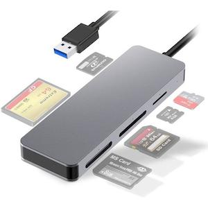 Sandisk: Card Reader Aluminum 5-IN-1 CF/SDXC/XD/MICRO SD/M2/MS PRO DUO USB 3.1 Card reader