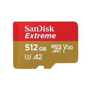 Sandisk: Sandisk Extreme Micro Sdxc 512gb 190mb/s Uhs-i Sd Adapter Micro SD Card
