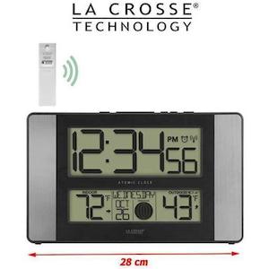 Weather Stations: La Crosse Moon Phase Wall Clock with Outdoor Temperature