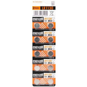 Maxell: Maxell Alkaline Battery Lr1130 (Lr54) (Ag10) 10 Pack 1.5v