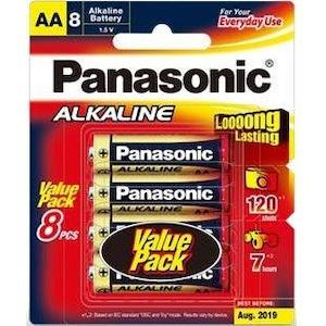 Panasonic: Panasonic AA Alkaline Battery 8 Pack
