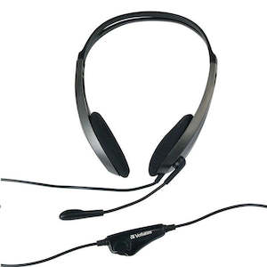 Audio: Verbatim Multimedia Headset with Microphone Single 3.5mm