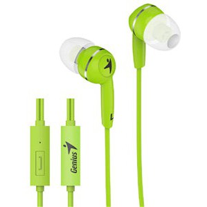 Genius HS-M320 Green In-Ear Headphones with Inline Mic