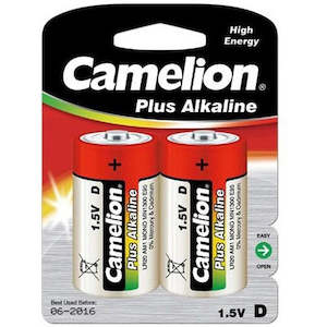 Camelion: Camelion Plus Alkaline D 2pk Batteries