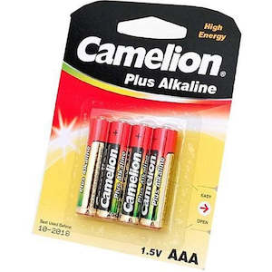 Camelion: CAMELION PLUS ALKALINE AAA 4PK [MINIMUM ORDER 12]