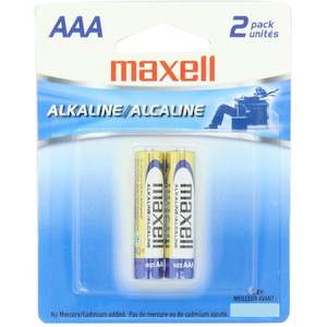 Maxell AAA 2 pack Alkaline Battery