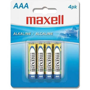 Maxell: Maxell AAA 4 pack Alkaline Battery