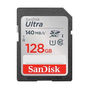 Sandisk Ultra Sdxc 128gb 140mb/s Uhs-i C10 Memory Cardsd Cards