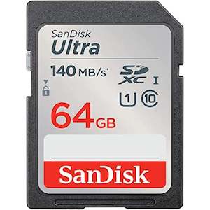 Sandisk: Sandisk Ultra Sdhc 64gb Up To 140mb/s Sd Card Class 10