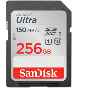 Sandisk Ultra Sdxc 256gb 150mb/s Uhs-i C10 Memory Card
