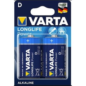 Varta: Varta Alkaline Longlife D 2pk Alkaline Batteries [MINIMUM ORDER 10]