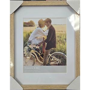 Frankie and Me Oak & White Border 8X10