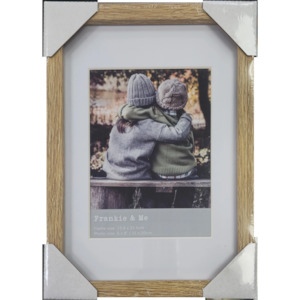 Frankie and Me Oak & White Border 6x8