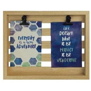 Frankie & Me 8x10 Oak Wooden Slat Frame