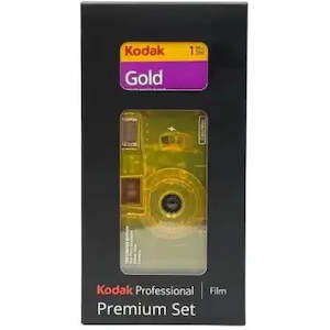 Kodak: Kodak Premium Set - YELLOW Limited Edition Reusable ColorMax Film Camera & Gold 200 36exp 35mm Film - Due in July - Backorder Now