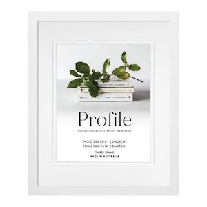 Profile Elegant Deluxe White 11x14/8x10 Frametimber Photoframes