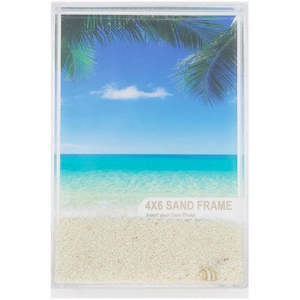 Frames Albums: SHOT2GO Photo Block Frame 6x4 Sand