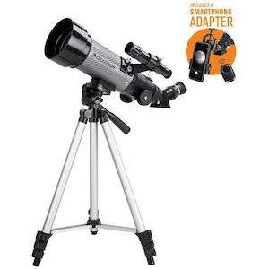 Refractor Telescopes: Celestron Travel Scope 70 DX Portable Telescope With Smartphone Adapter