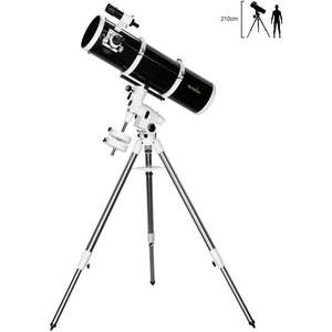 Reflector Telescopes: SkyWatcher 200/1000 (8") Dual Speed Telescope w/ EQ5 Steel Tripod