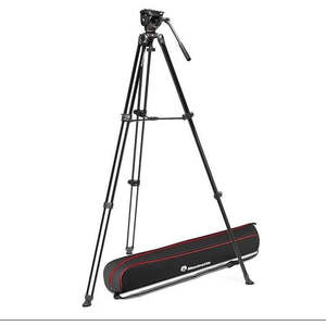 Video Head Tripods: Manfrotto 500x And Twin Leg Aluminium Video Tripod