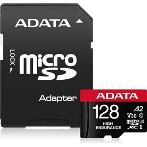 Data Storage: ADATA High Endurance microSDXC UHS-I U3 A2 V30 Card with Adapter 128GB