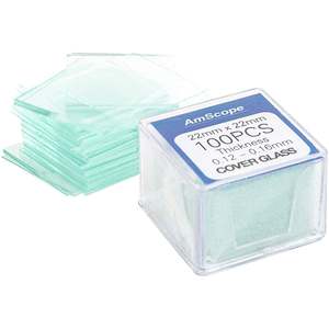Amscope Cover Slips 100 Pack