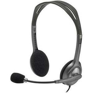Audio: Logitech H110 Stereo Headset with Noise-Cancelling Microphone