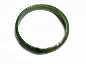 Jade Wide Bangle 63mm