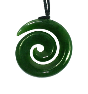 Jade Koru Pendant 30mm