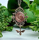One Cent Coin Garden Frame Necklace - Bronze