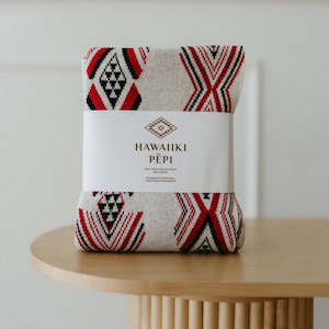 Te Reo: Tino Niho 100% Cotton Knitted Blanket