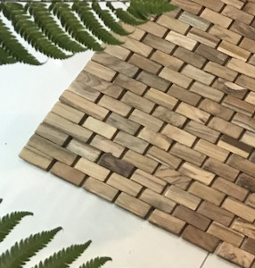 Decorative: Teak Table Mats - Set of 2