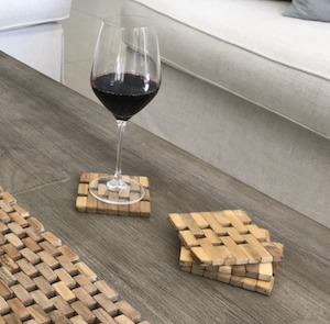 Teak Coasters - Set of 4