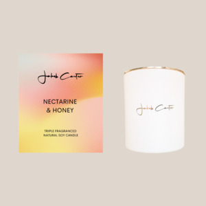 Soy Candles Reed Diffusers: NECTARINE & HONEY SOY CANDLE