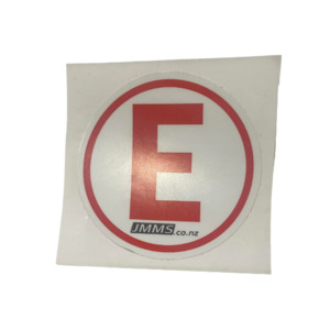 Porsche Interior: Emergency 'E' Sticker