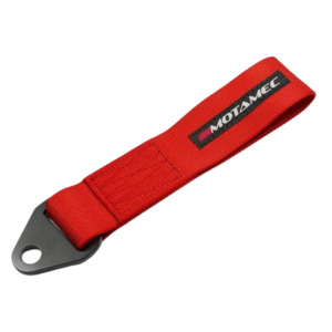 Porsche Exterior: Red Fabric Tow Strap