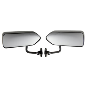 Racing 03 Formula Side Wing Mirror x2 Convex Glass MATT BLACK - F1 Car