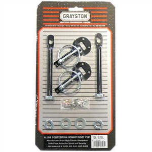 Bonnet Pin Kit - Grayston Alloy Black