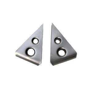 Roll Cage X Door Bar Gussets 2 Hole Wrap Steel