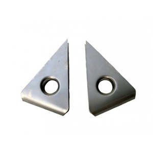 Roll Cage X Door Bar Gussets 1 Hole Wrap Steel