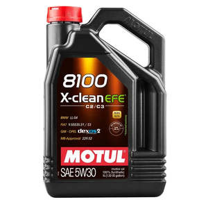 Oil: Motul 8100 X-CLEAN EFE 5W30