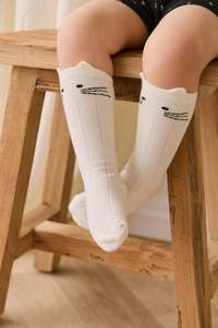 New: Elsie Knee High Sock - Parchment
