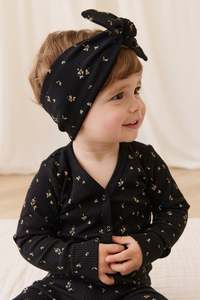 Organic Cotton Modal Cardigan - Dina Ebony