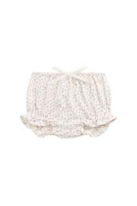 Organic Cotton Frill Bloomer - Posy Garden Pink