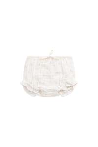 Organic Cotton Muslin Frill Bloomer - Pauline Pink