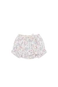 Organic Cotton Frill Bloomer - Penny's Egg Hunt Parisian Pink