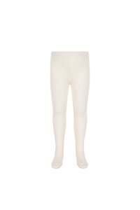 Socks Tights: Ribbed Tight - Parchment