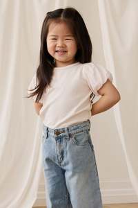 Tops: Pima Cotton Myla Top - Blushed Rose