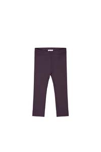 Pants Leggings: Organic Cotton Modal Everyday Legging - Blackberry